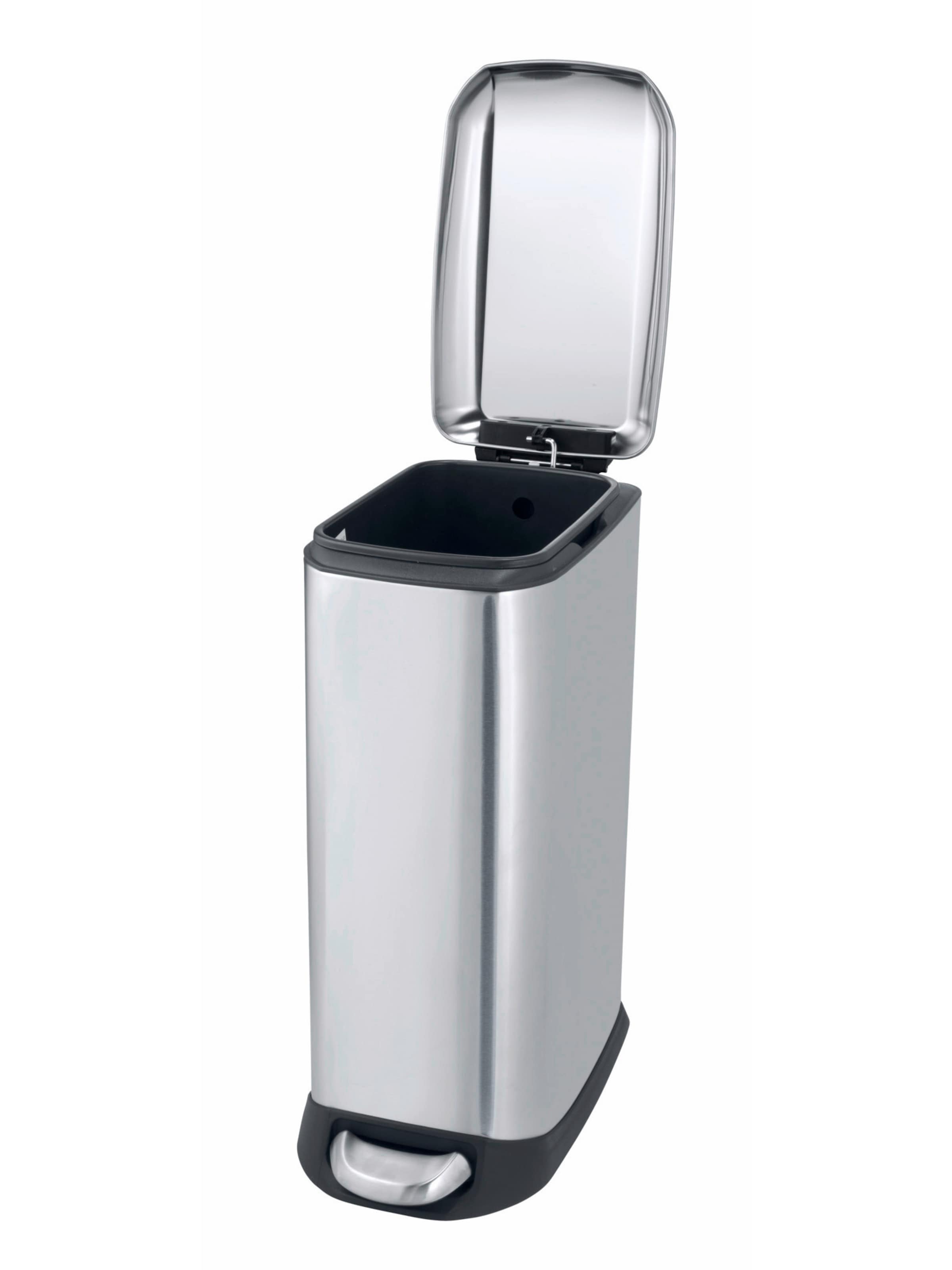 Wenko Treteimer in Silber