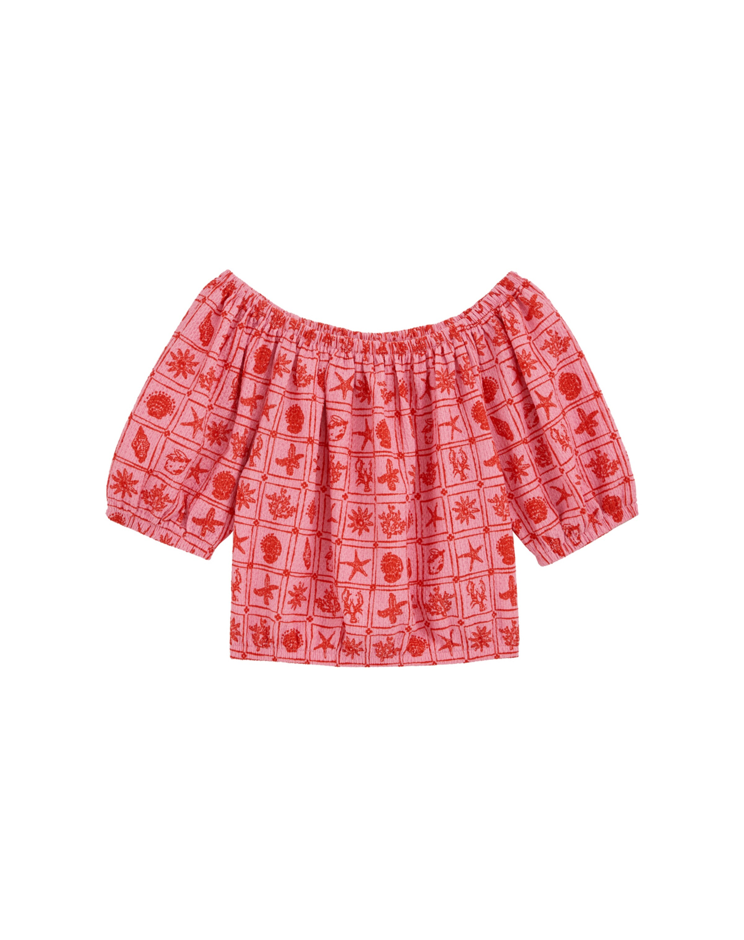 WE Fashion Блузка в Ярко-розовый