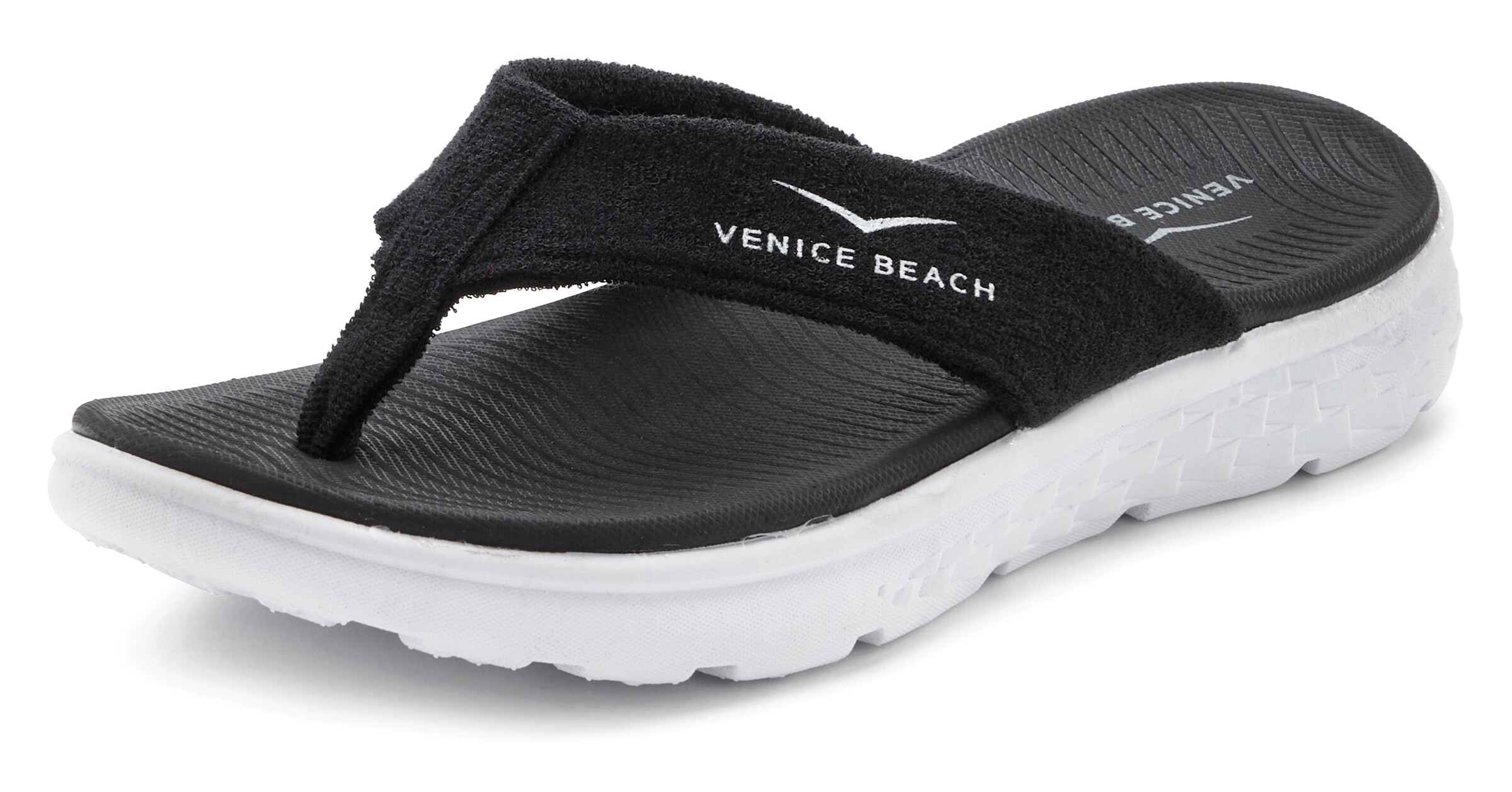 VENICE BEACH T-bar sandals in Black: front