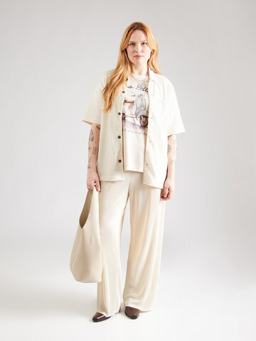 ONLY Carmakoma T-Shirt 'CARNiko' in Beige