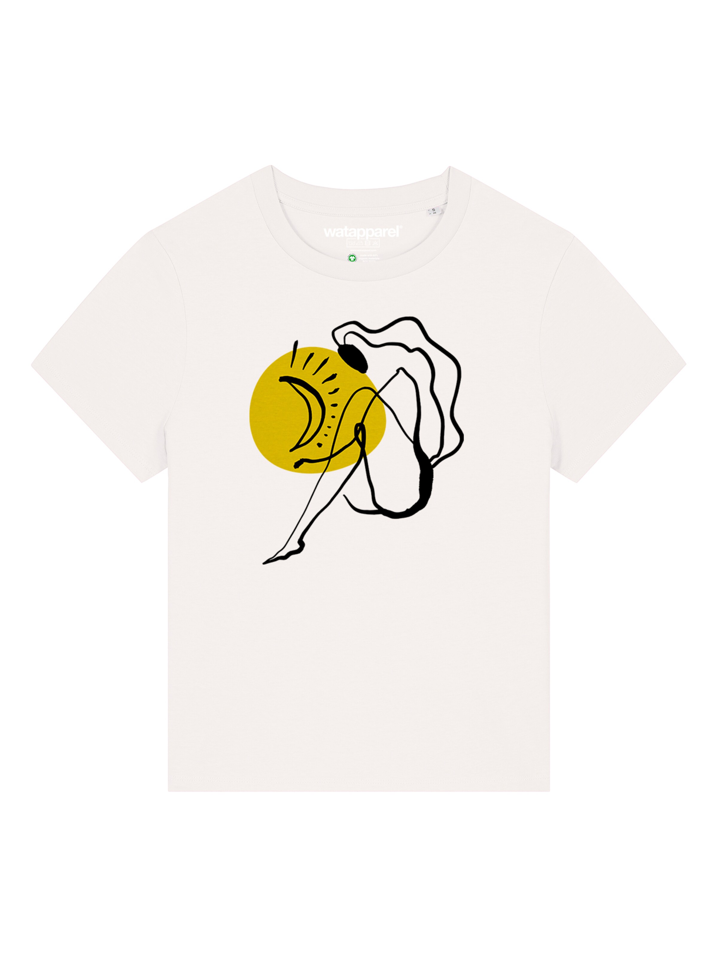 T-shirt 'Self Love' Watapparel en blanc : devant