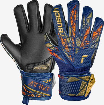 REUSCH Athletic Gloves 'ATTRAKT SILVER JUNIOR' in Blue
