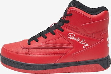 Sneaker alta 'Rebound' di Ewing in rosso: frontale