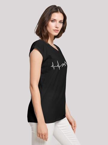 F4NT4STIC T-Shirt 'Mountain Heartbeat' in Schwarz