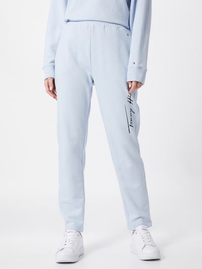 TOMMY HILFIGER Hose 'TOMMY HILFIGER X ABOUT YOU SWEATPANTS' in blau, Modelansicht