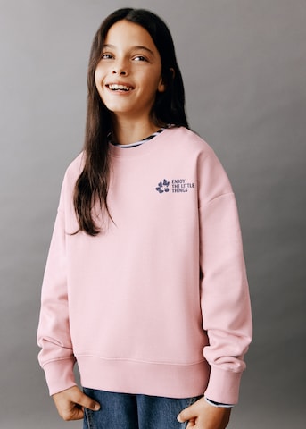 MANGO KIDS Sweatshirt 'JANE' i rosa: framsida