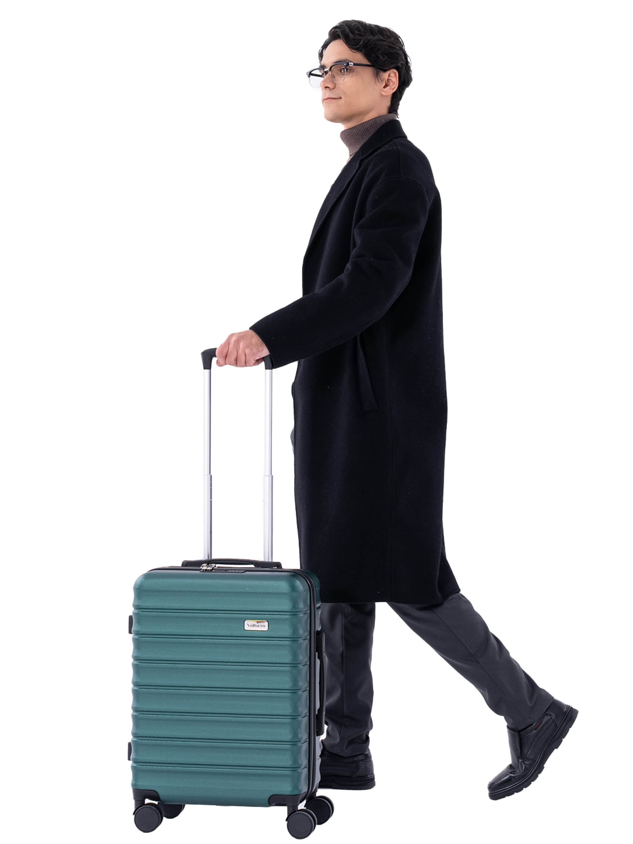 Vallsero Koffer 'VALLSERO LG5 Trolley'‌‌‌‌‌‌‌‌‌‌ in Grün: Vorderseite
