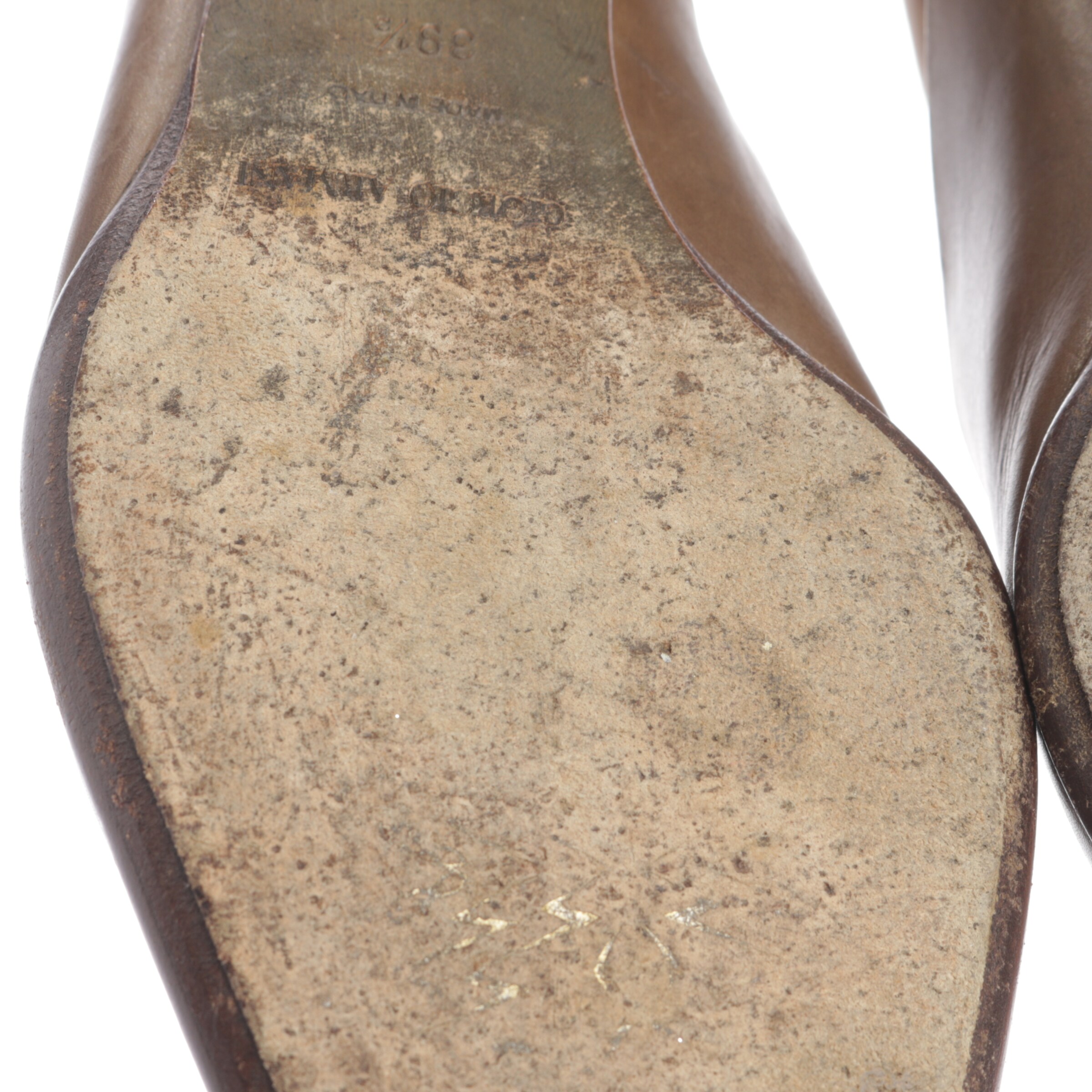 GIORGIO ARMANI Halbschuhe 39,5 in Braun