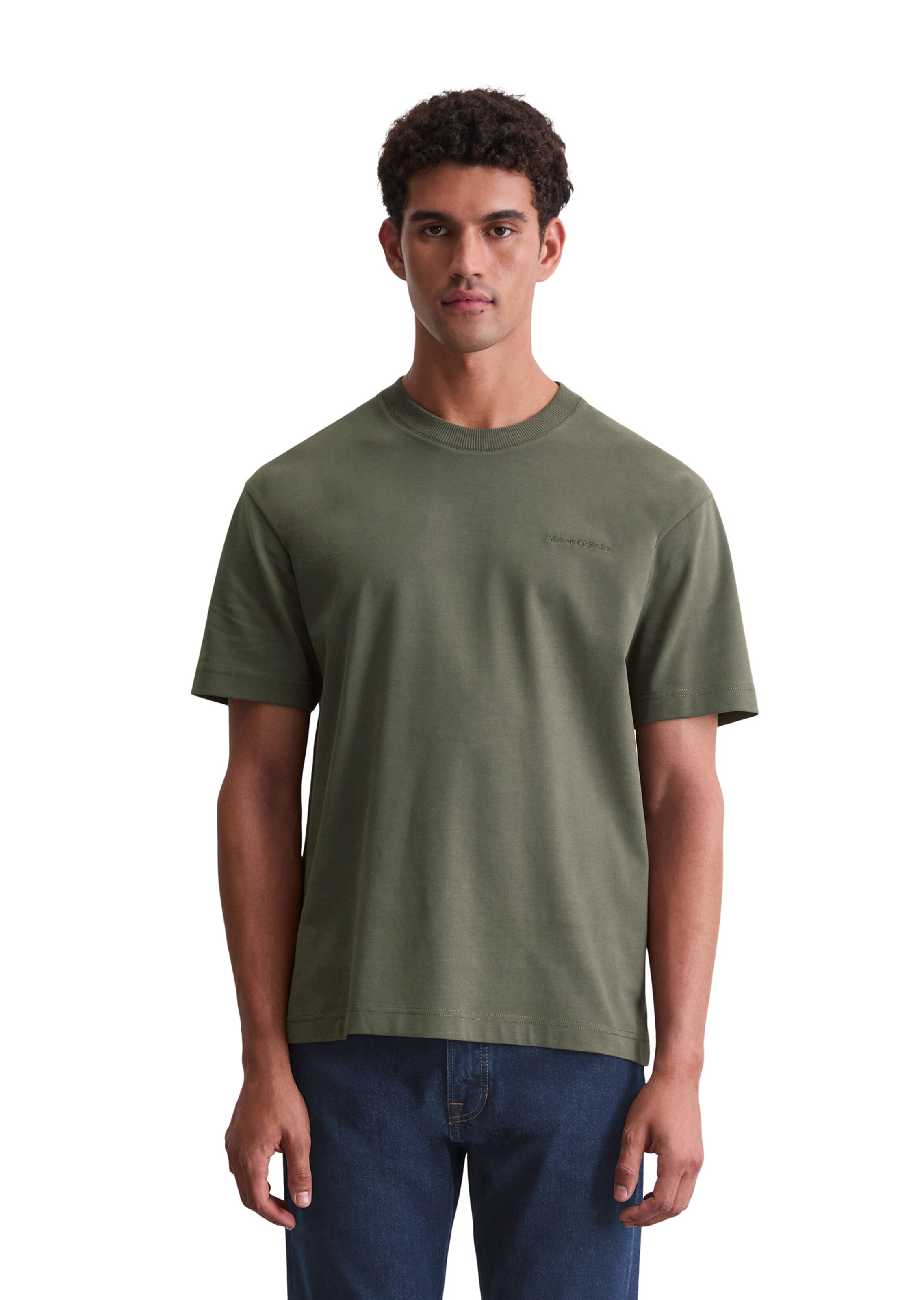 žalia Marc O'Polo Marškinėliai: priekis