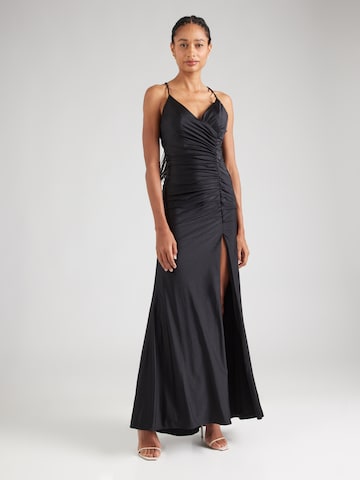 mascara Evening Dress in Black: front