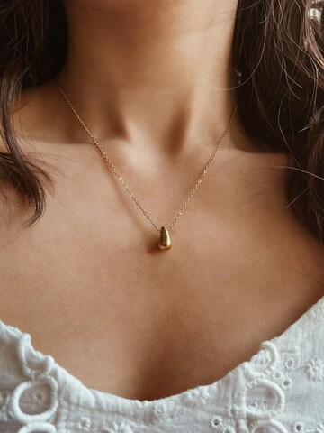 Kamakula Necklace 'Minimal Teardrop' in Gold