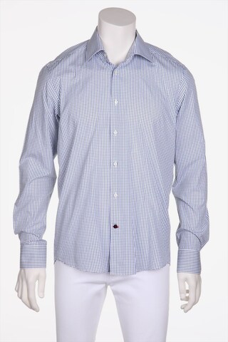 Tommy Hilfiger Tailored Button Up Shirt in M-L in White: front
