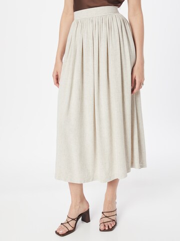 Warehouse Skirt in Beige: front