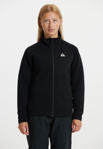 SOS Athletic Zip-Up Hoodie 'Muju' in Black: front