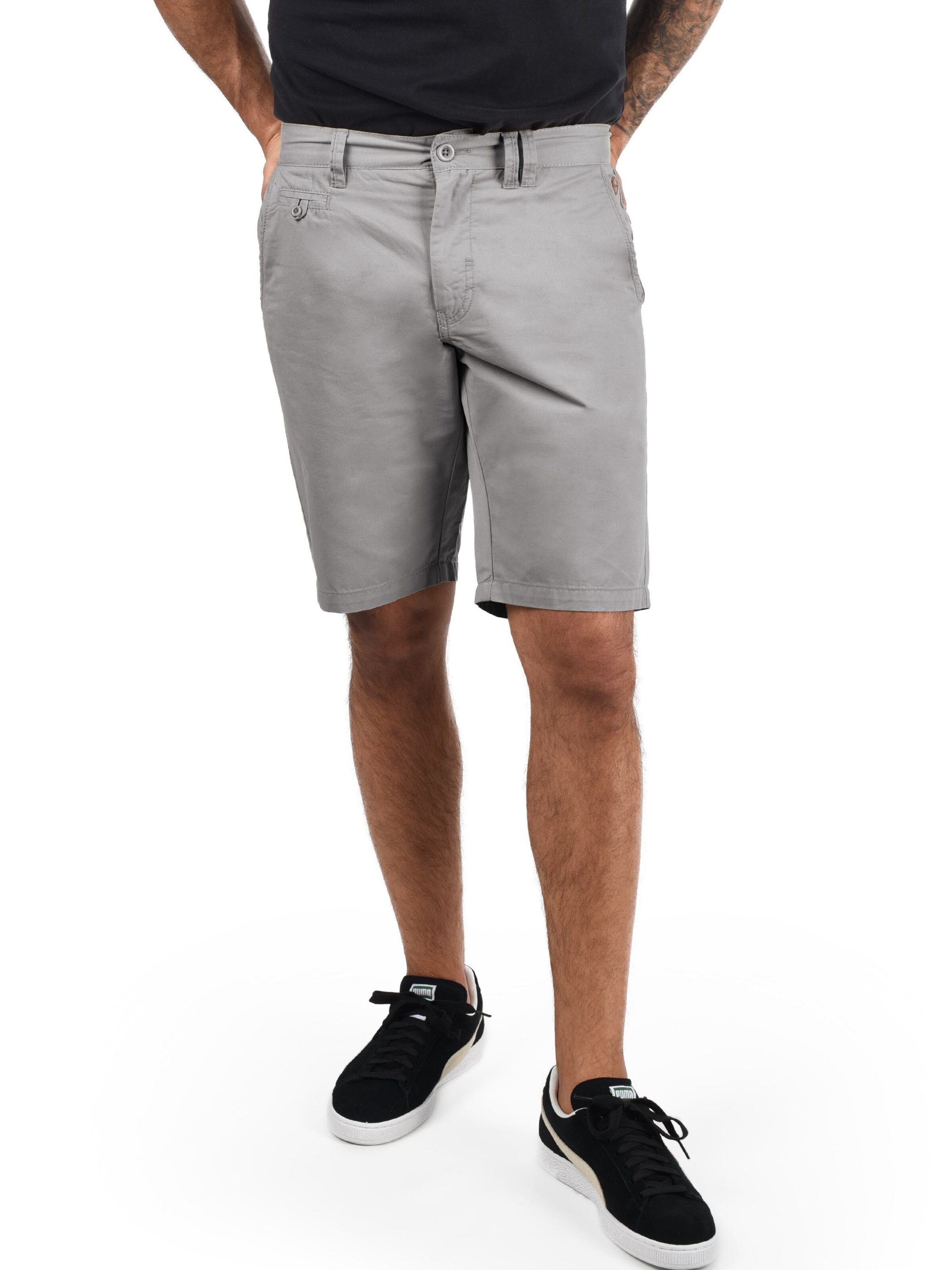 BLEND - Regular Calças chino 'BHSasuke' em cinzento: frente