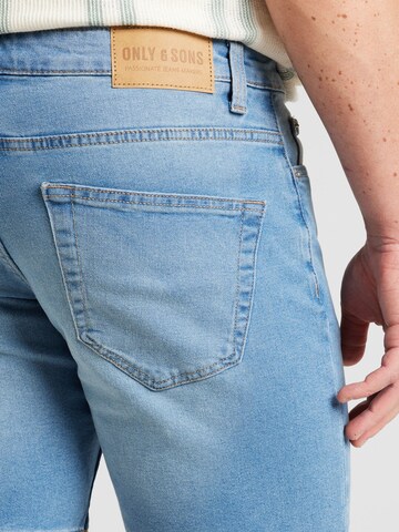 Regular Jean 'WEFT' Only & Sons en bleu