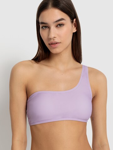 Bustier Hauts de bikini 'Gina' LSCN by LASCANA en violet : devant