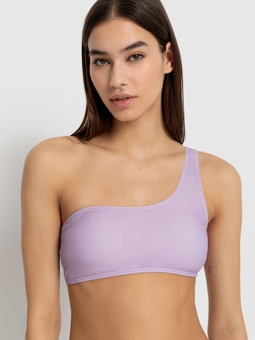 LSCN by LASCANA Bralette Bikini Top 'Gina' in Purple: front