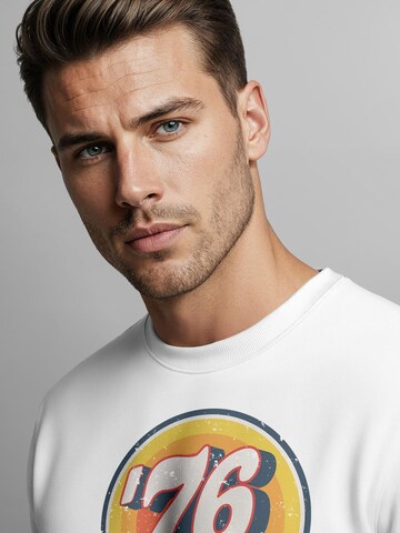 Neverless Sweatshirt 'Good Vibes '76' in White