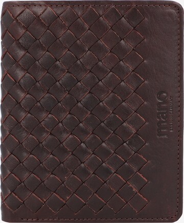 mano Wallet ' Don Luca ' in Brown: front