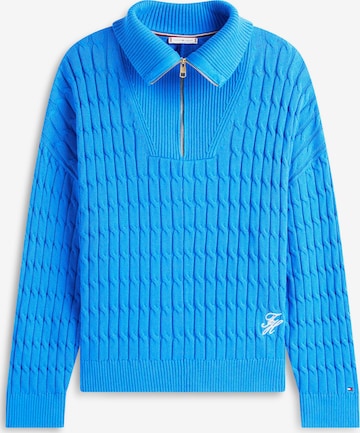 Tommy Hilfiger Curve Sveter - Modrá: predná strana