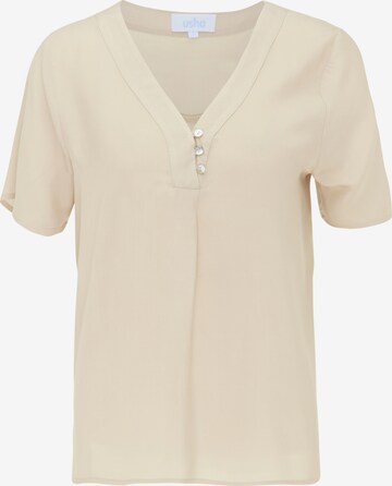 usha BLUE LABEL Bluse in Beige: predná strana