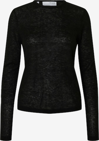 SELECTEDPulover 'SLFSHIRLEY' - crna boja: prednji dio