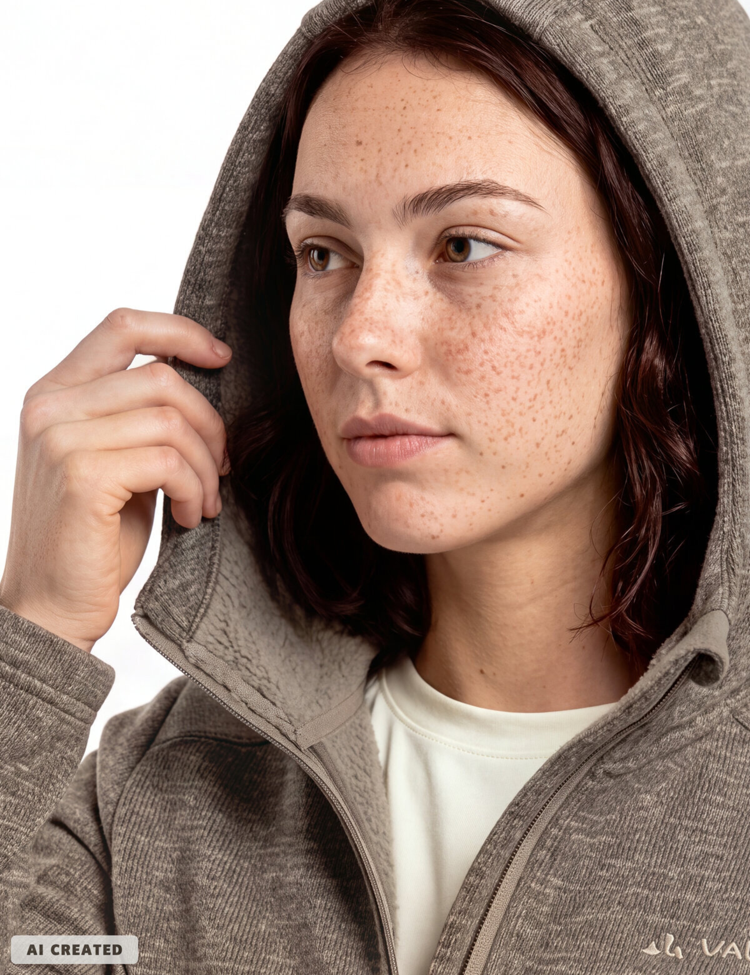 VAUDE Functionele fleece jas in Beige