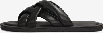 Kazar Mules in Black: front