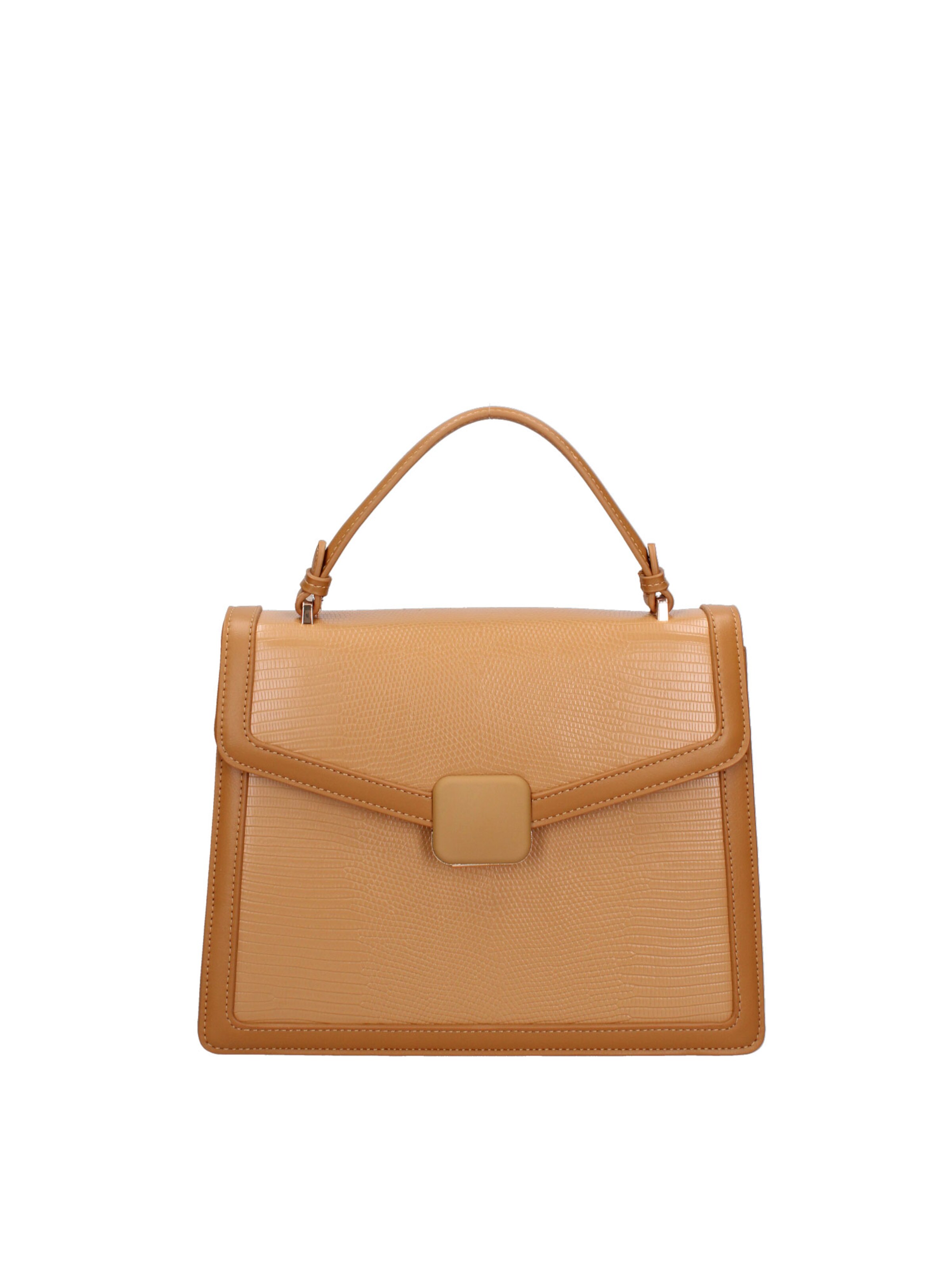 Borsa a mano 'Borsa a Mano Seraphina Ecopelle - Chiusura a Scatto e Tracolla' di Diana&Co. in marrone: frontale