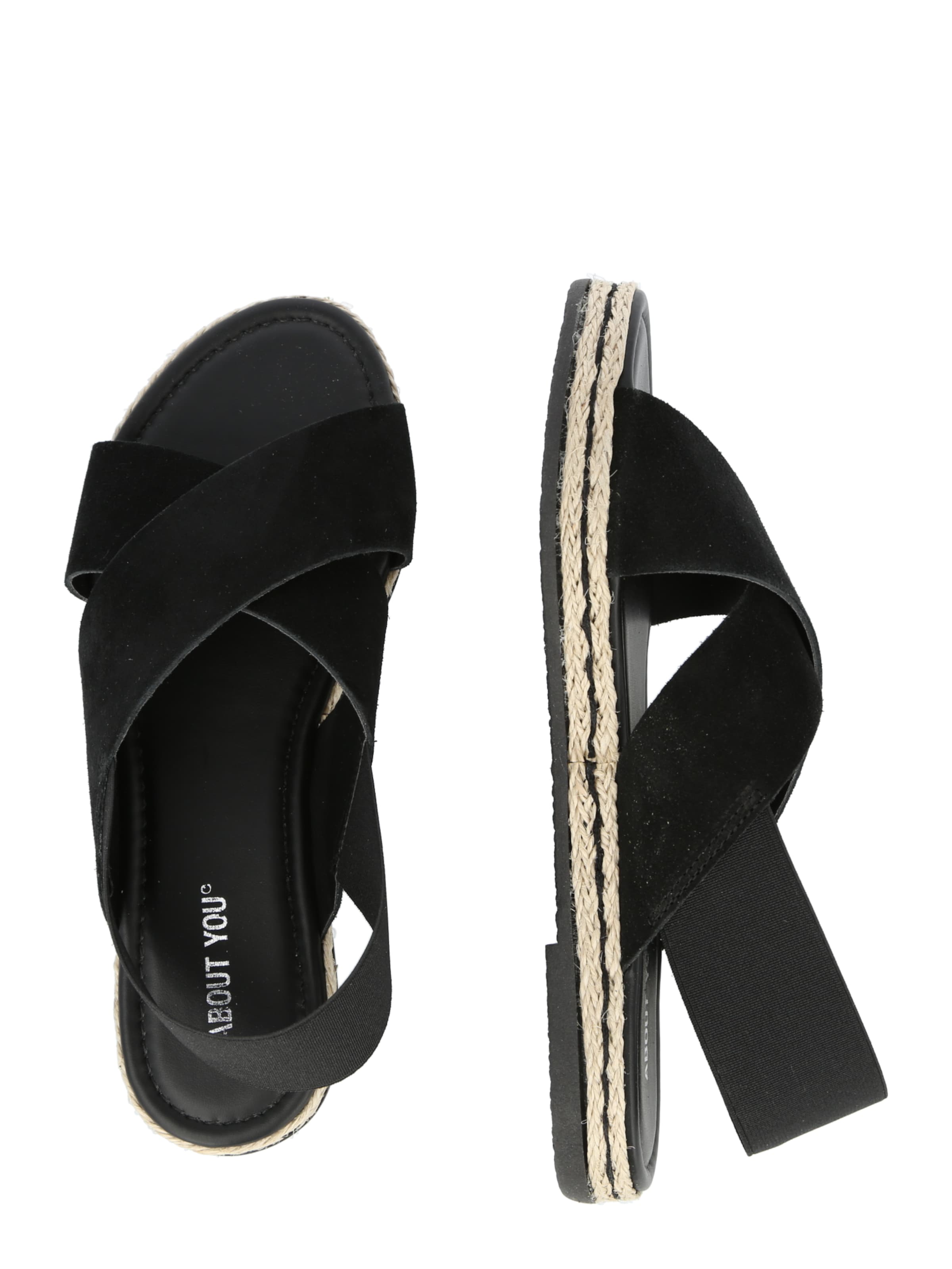 ABOUT YOU Sandály 'NADJA' – černá