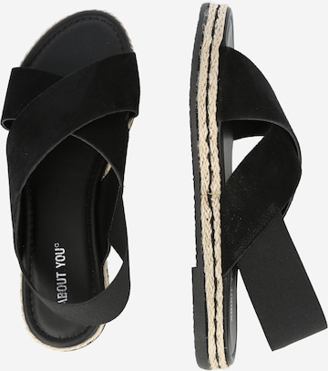 ABOUT YOU Sandal 'NADJA' i svart