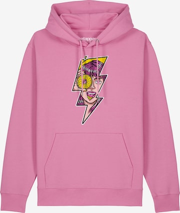 Sweat-shirt 'Donut' Watapparel en rose : devant