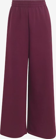ADIDAS SPORTSWEAR - Calças de desporto 'Soft Lux' em vermelho: frente