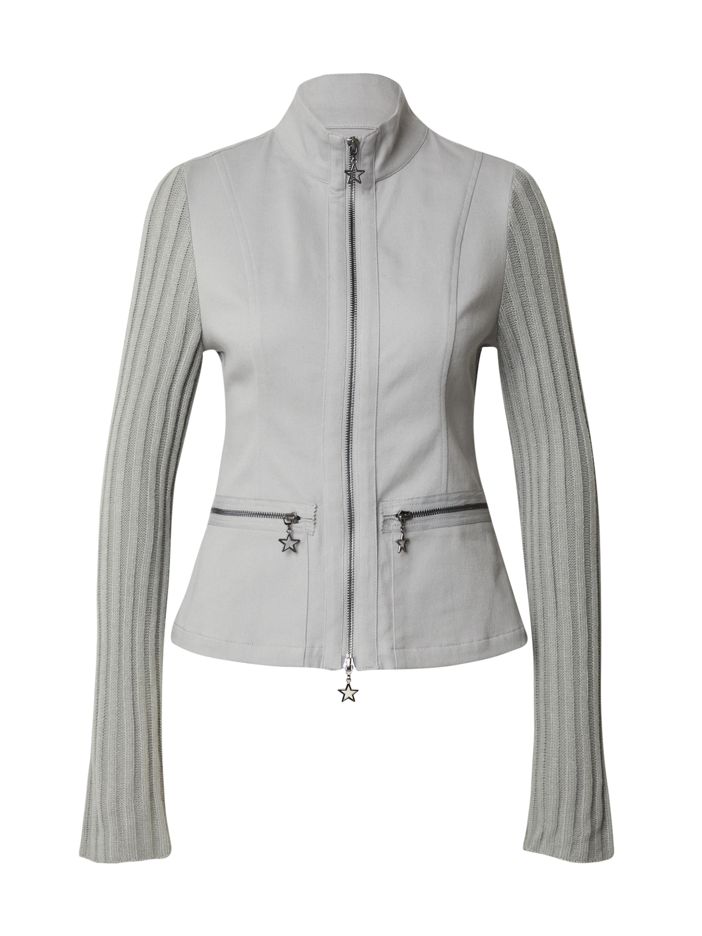 SHYX Φθινοπωρινό και ανοιξιάτικο μπουφάν σε γκρι: μπροστά