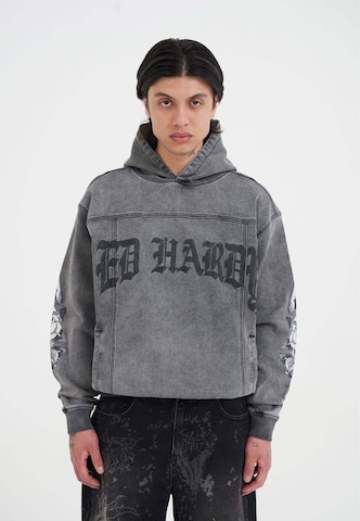 Ed Hardy Μπλούζα φούτερ 'Eagle Drag Rose' σε μαύρο