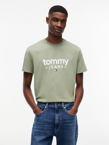 Tommy Jeans Футболка в Зеленый: спереди