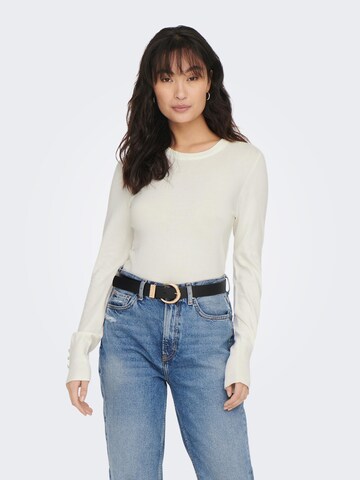 Pull-over 'Julie' ONLY en blanc : devant