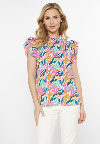 Usha Blouse in Gemengde kleuren: voorkant