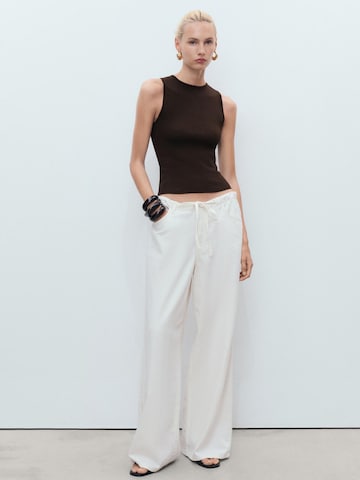MANGO Gebreide top 'HERNAN' in Bruin