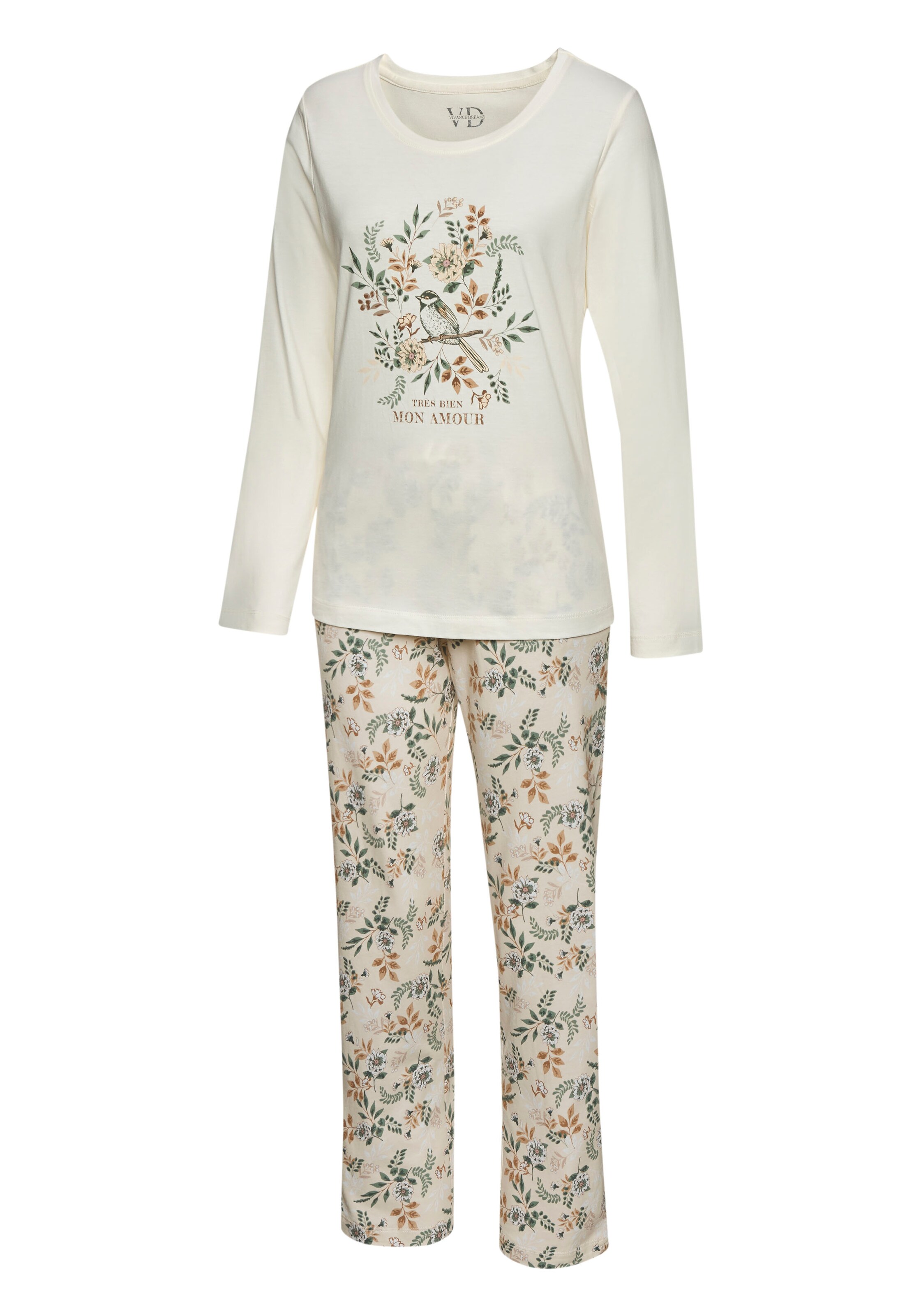 VIVANCE Pyjama värissä beige