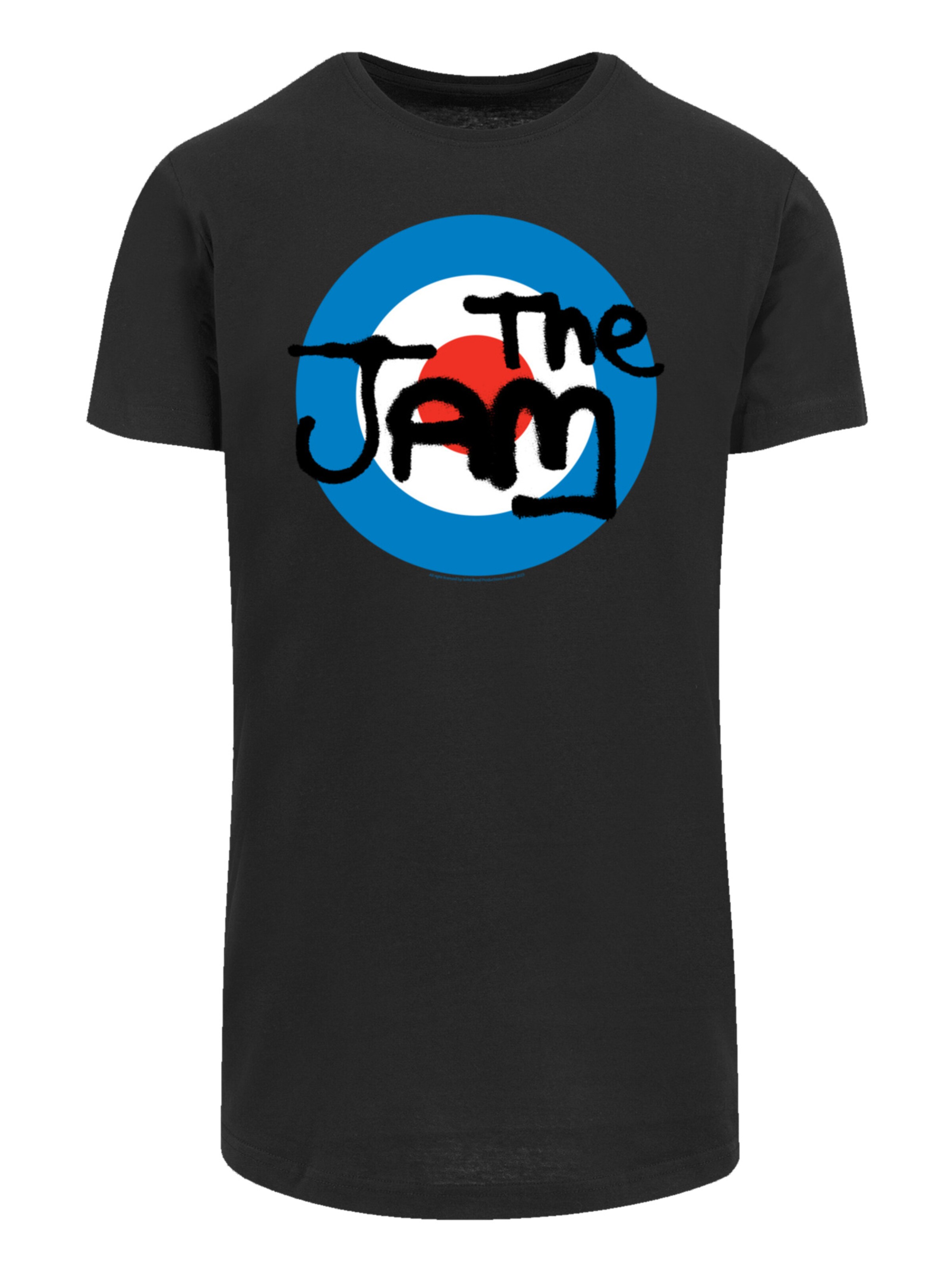 F4NT4STIC Shirt 'The Jam Band' in Zwart: voorkant