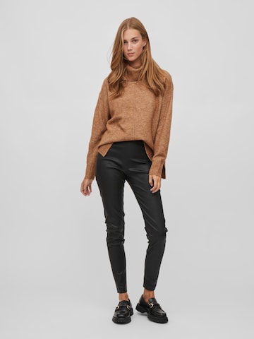 VILA Sweater 'MATHILDA' in Brown