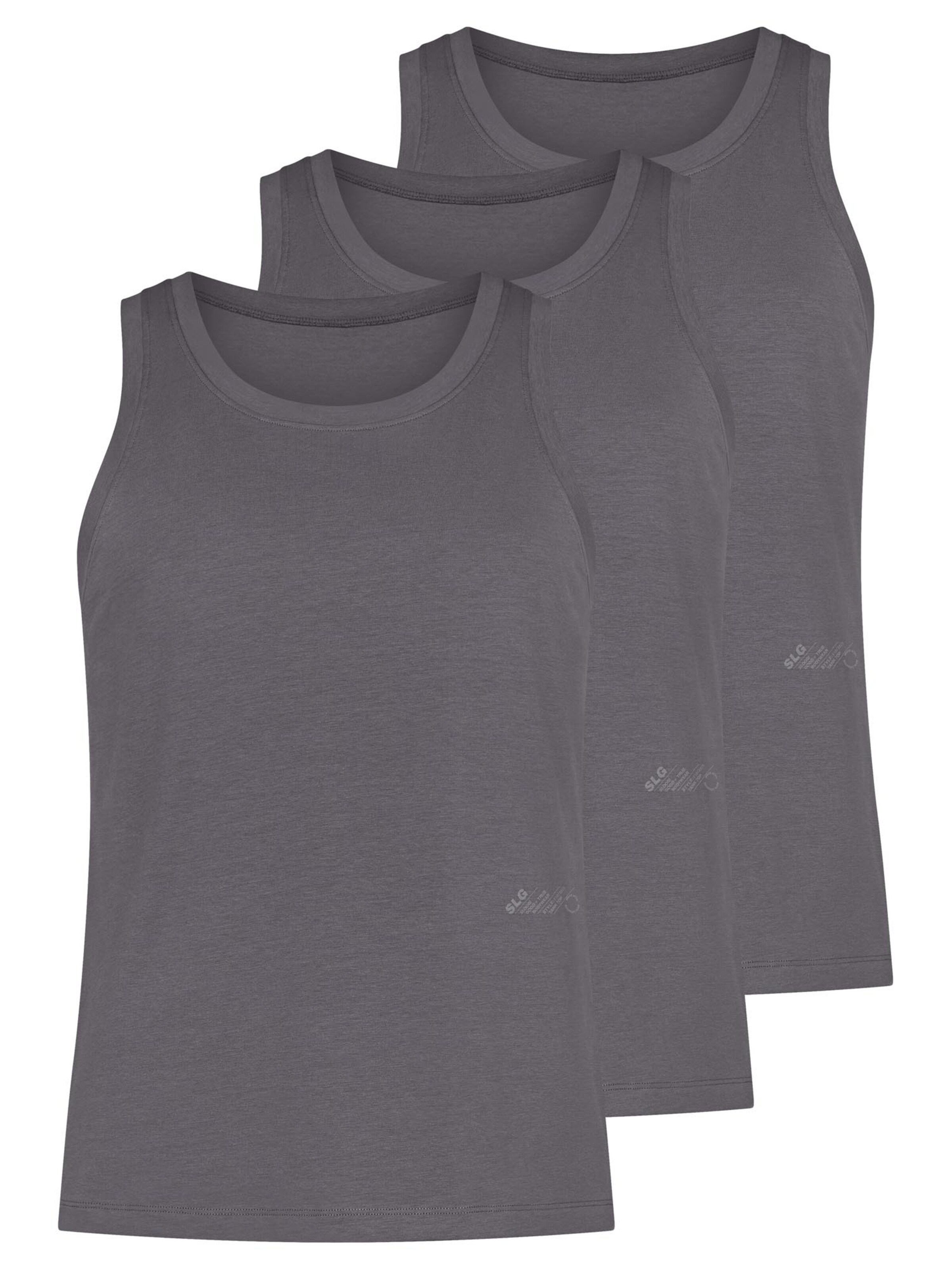 SLOGGI Undershirt 'SLG Base' in Grey: front
