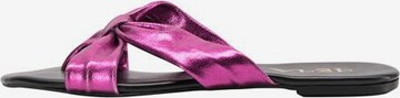IZIA T-Bar Sandals in Pink: front