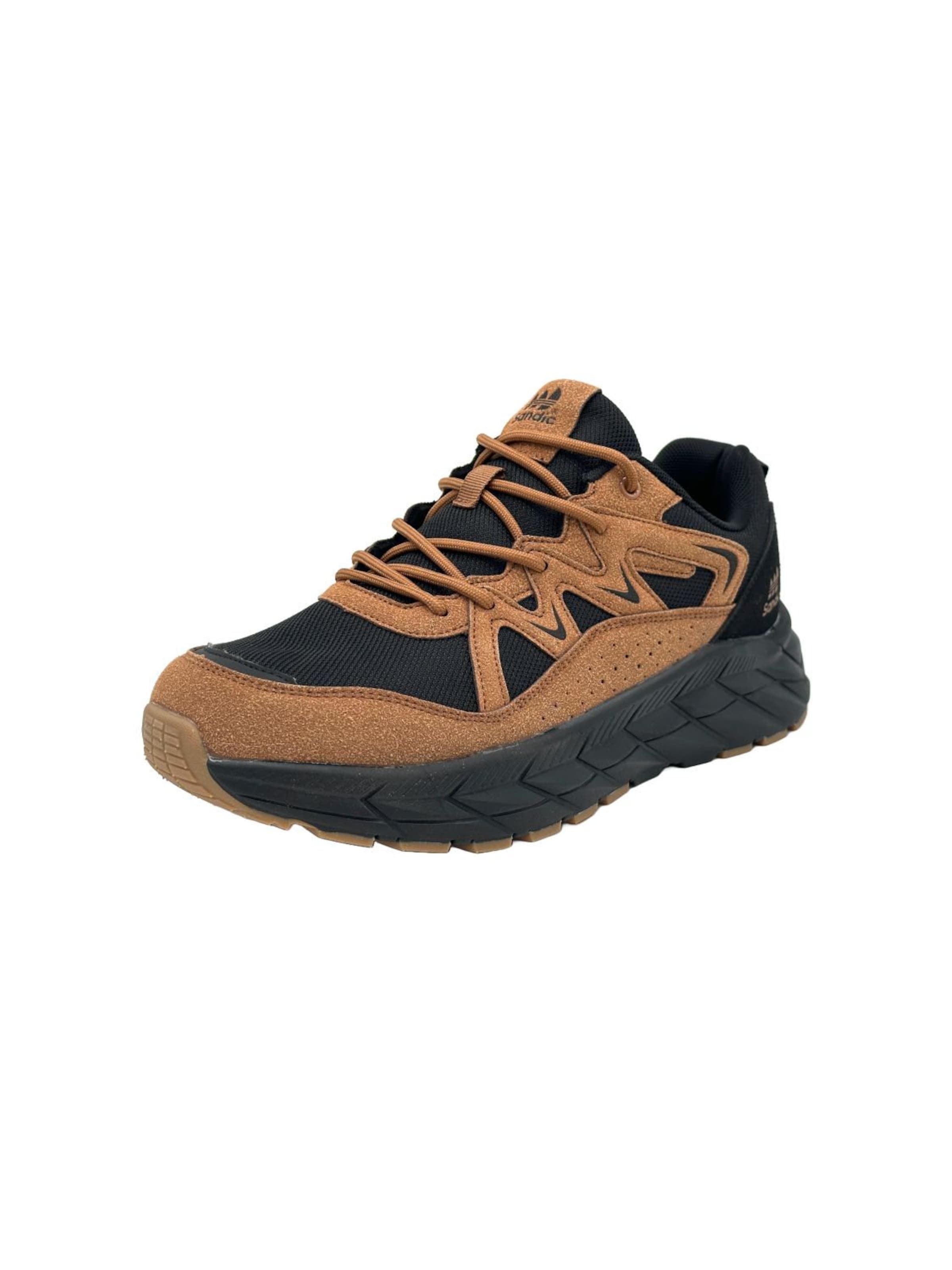 Nowaland Athletic Lace-Up Shoes 'Sportlicher Schnürschuh mit atmungsaktivem Mesh' in Brown: front