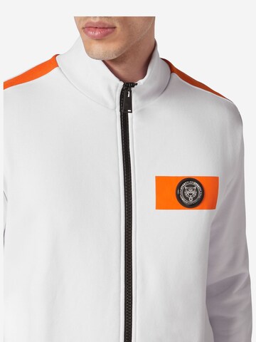 Plein Sport - Casaco em moletão em branco