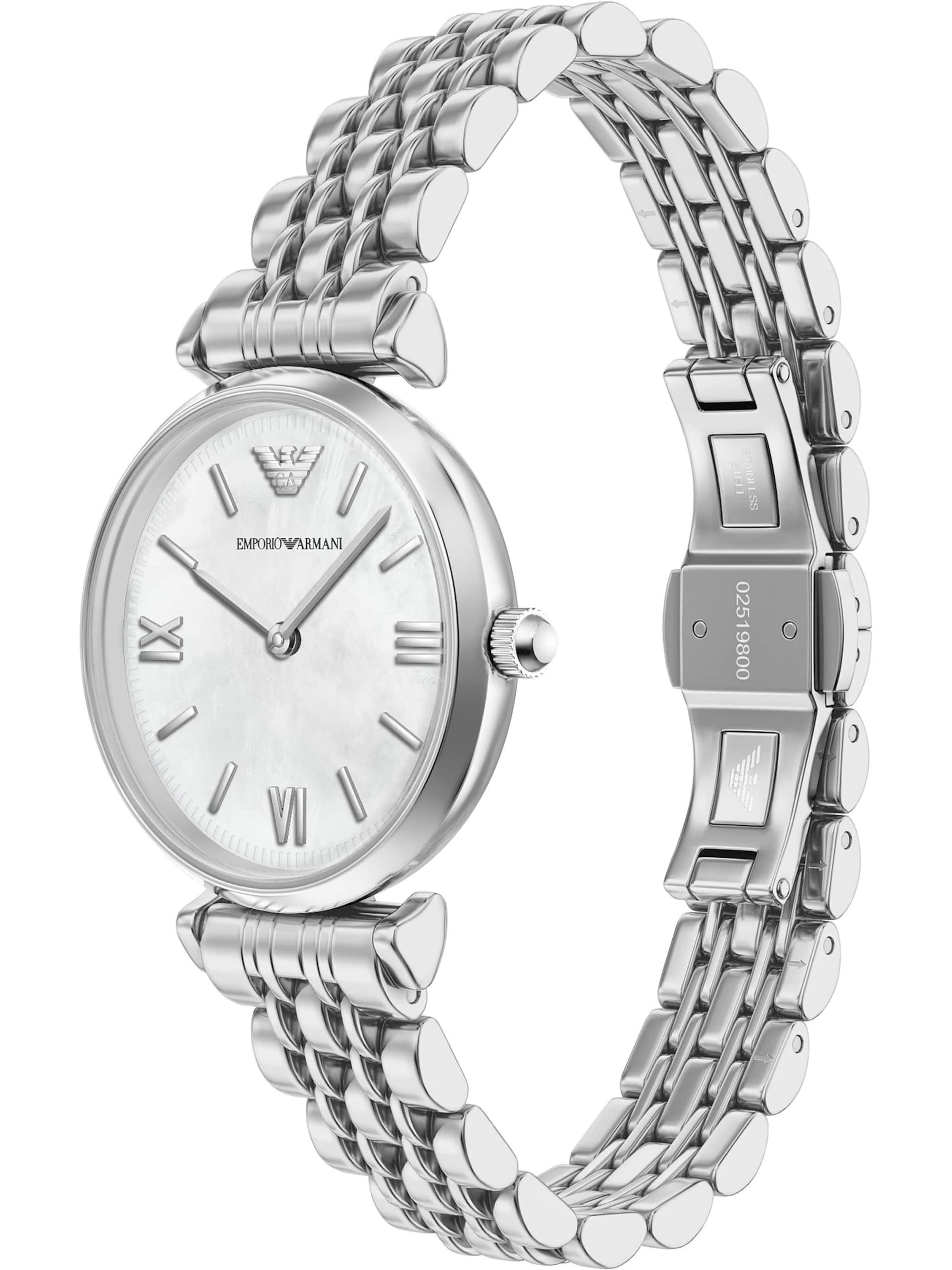 Emporio Armani Analoguhr in Silber