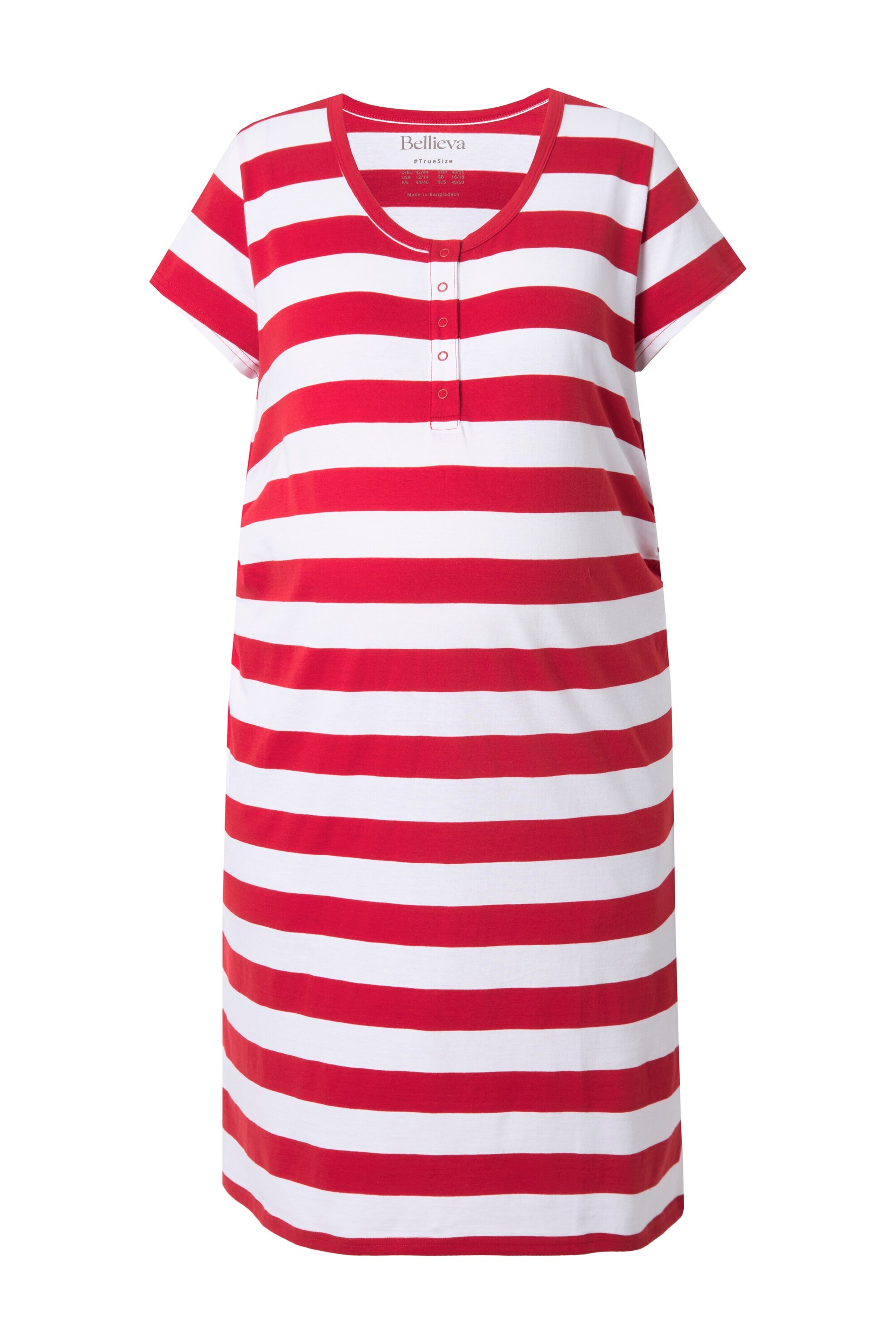 Ulla Popken Nachthemd in Rood: voorkant