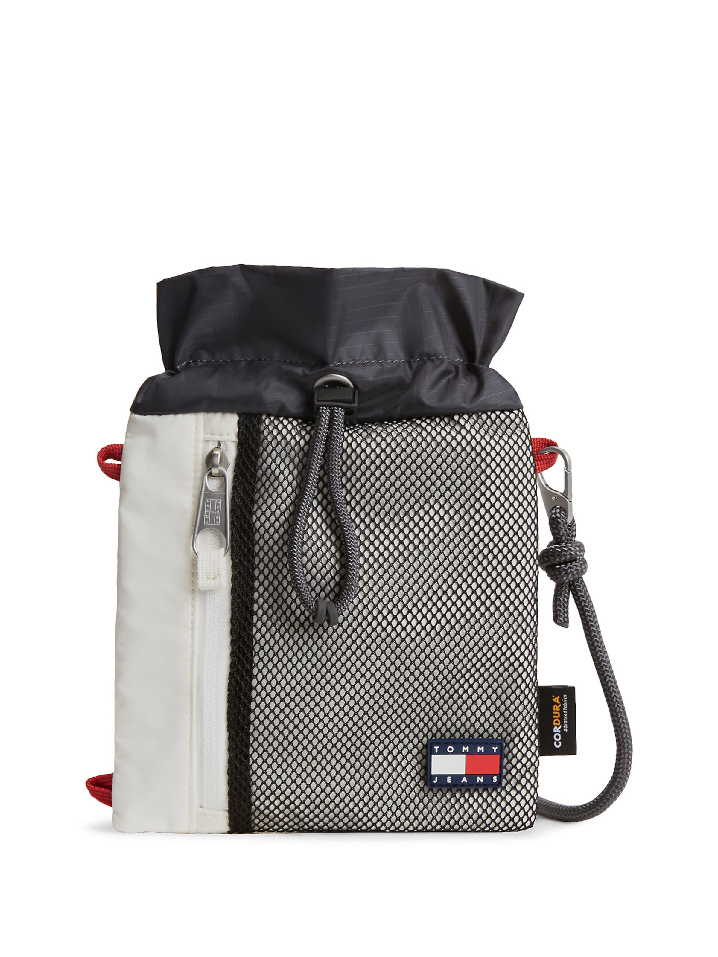 Tommy Jeans Crossbody bag 'Sacoche' in Ecru / Black, Item view